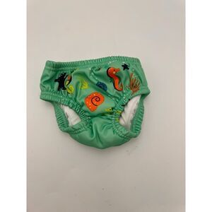 Aqua Leisure Reusable Swim Diaper Baby Medium Green 100% Polyester‎ Outdoor